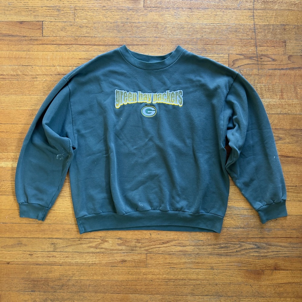 Vintage Green Bay Packers Crewneck Sweatshirt Logo Athletic NFL‎ Football XL